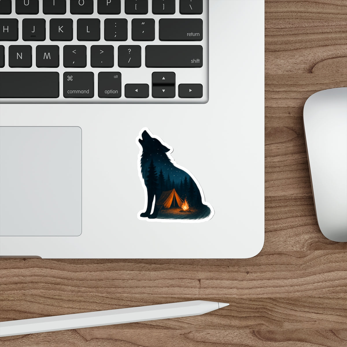 Moonlit Howl – Premium Die-Cut Sticker