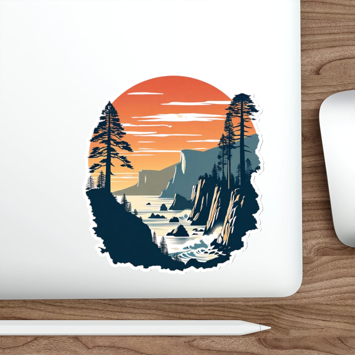 Pacific Cliffs – Premium Die-Cut Sticker