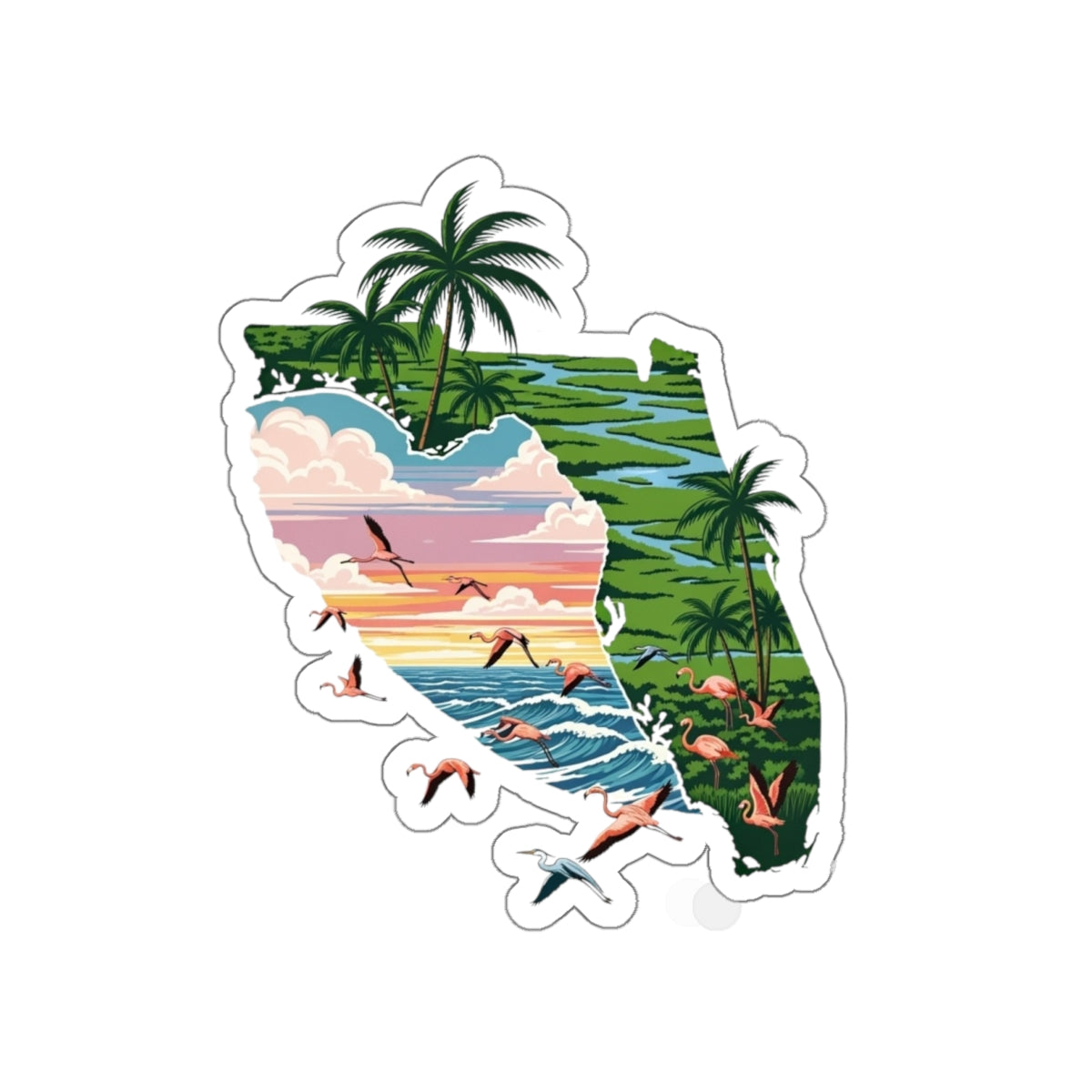 Florida Sunset – Premium Die-Cut Sticker