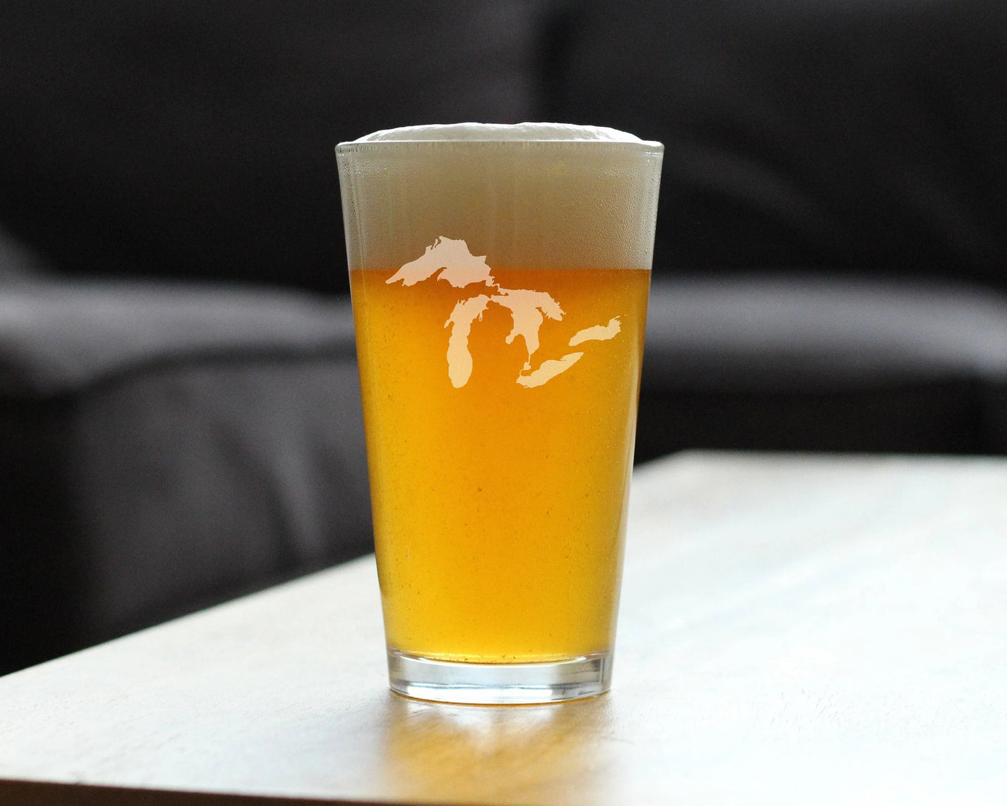 Great Lakes Pint Glass for Beer | Midwestern Gifts and Decor