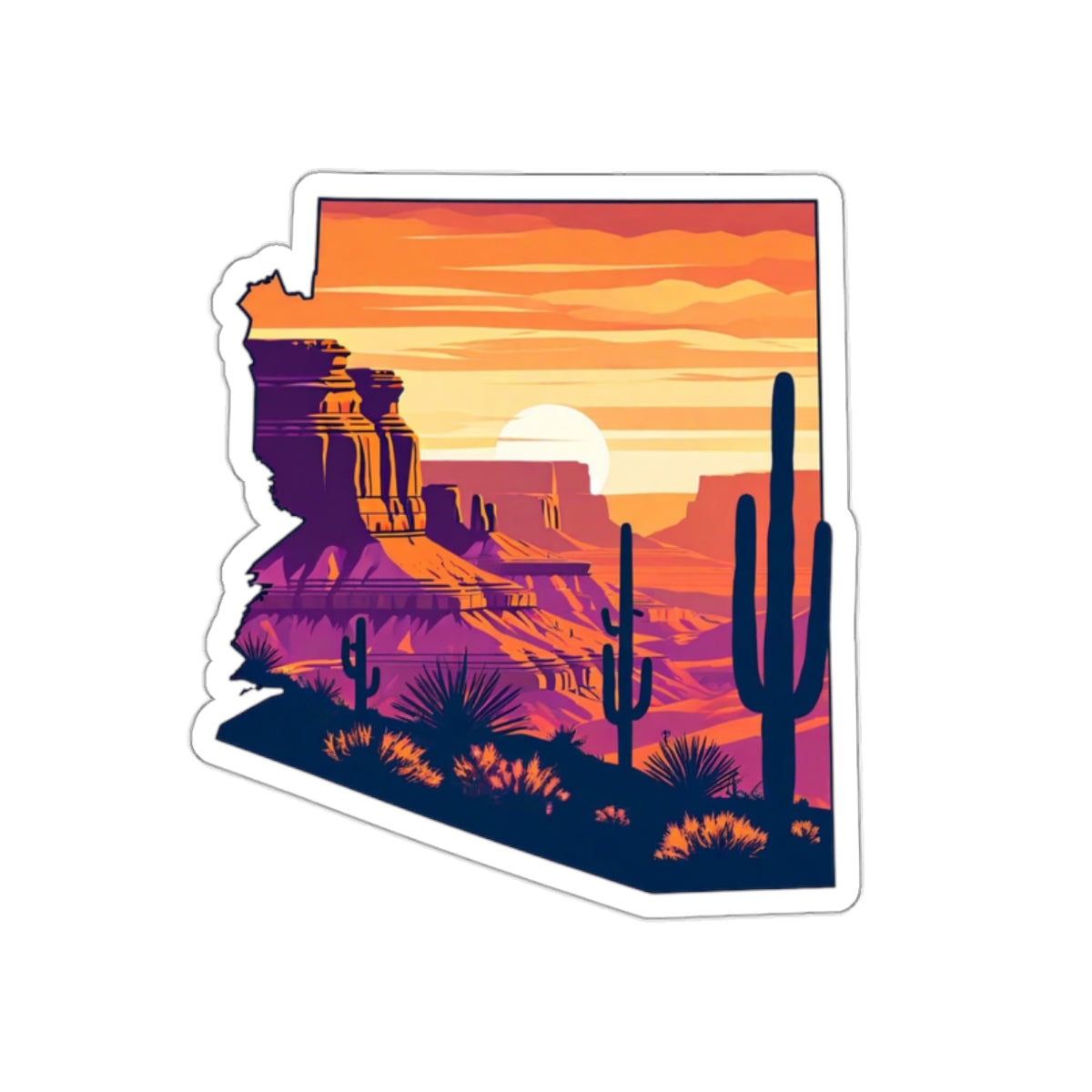 Desert Glow – Premium Die-Cut Sticker
