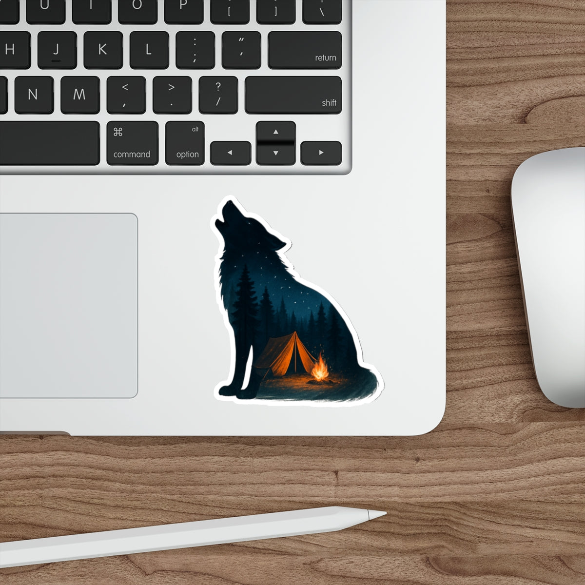 Moonlit Howl – Premium Die-Cut Sticker
