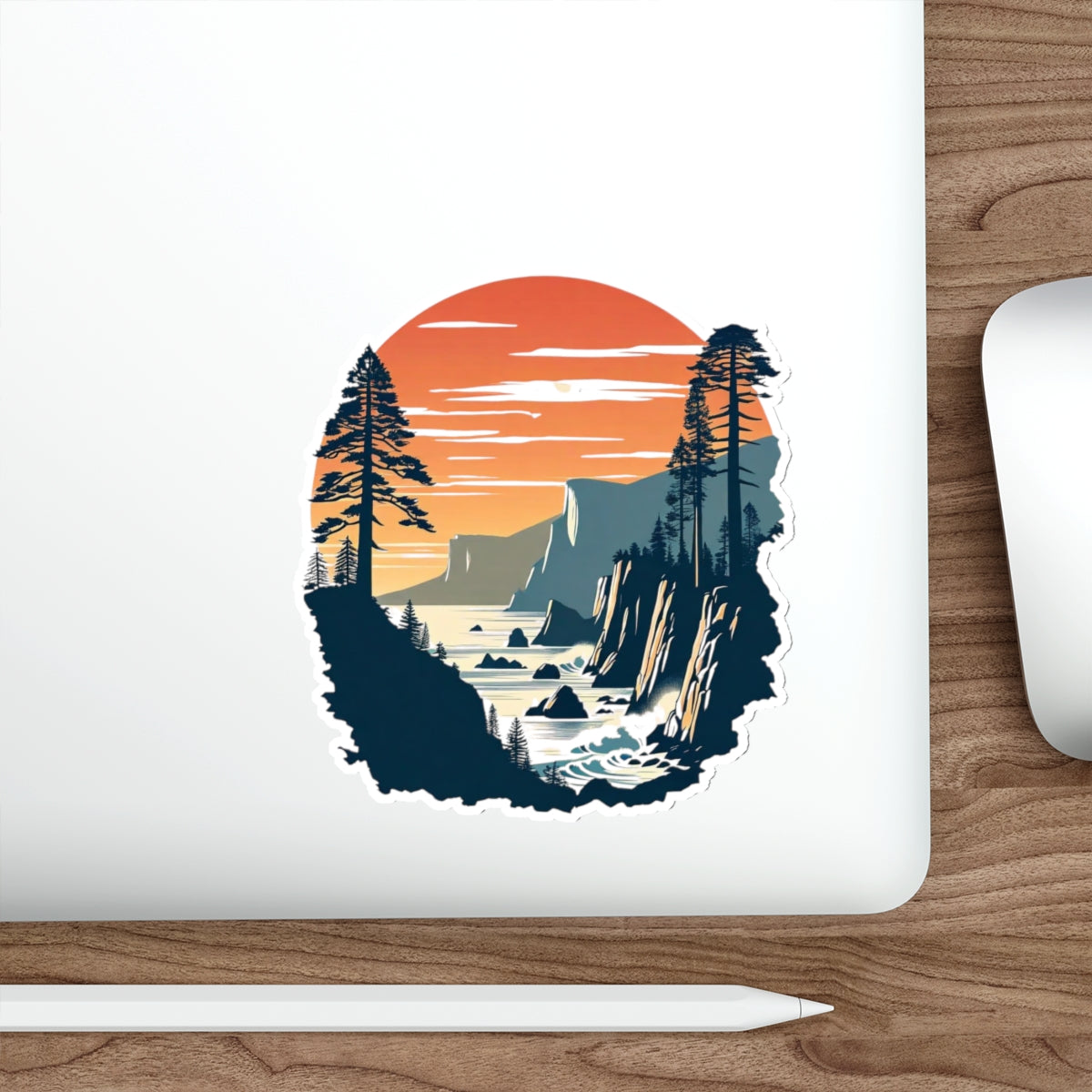 Pacific Cliffs – Premium Die-Cut Sticker