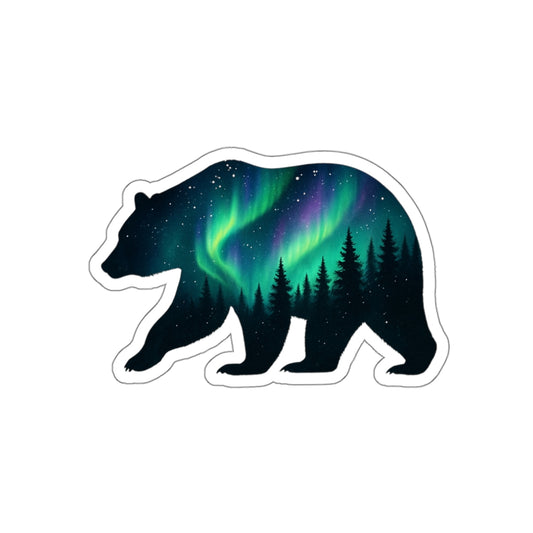 Aurora Bear Die-Cut Sticker