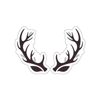 Winter Antler Ears Die-Cut Sticker