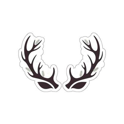 Winter Antler Ears Die-Cut Sticker