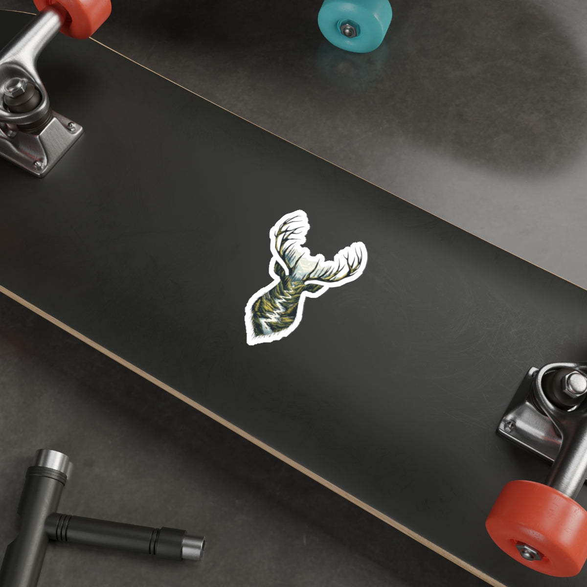 Forest Path Buck Die-Cut Sticker