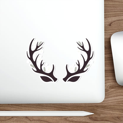 Winter Antler Ears Die-Cut Sticker