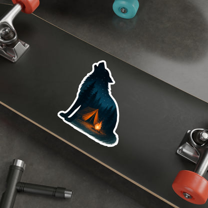 Moonlit Howl – Premium Die-Cut Sticker