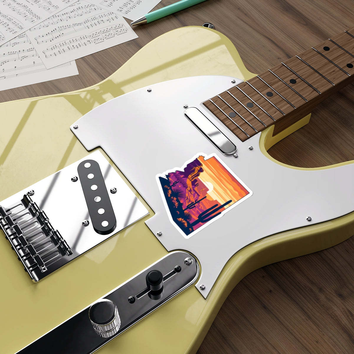 Desert Glow – Premium Die-Cut Sticker