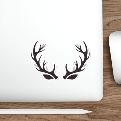 Winter Antler Ears Die-Cut Sticker