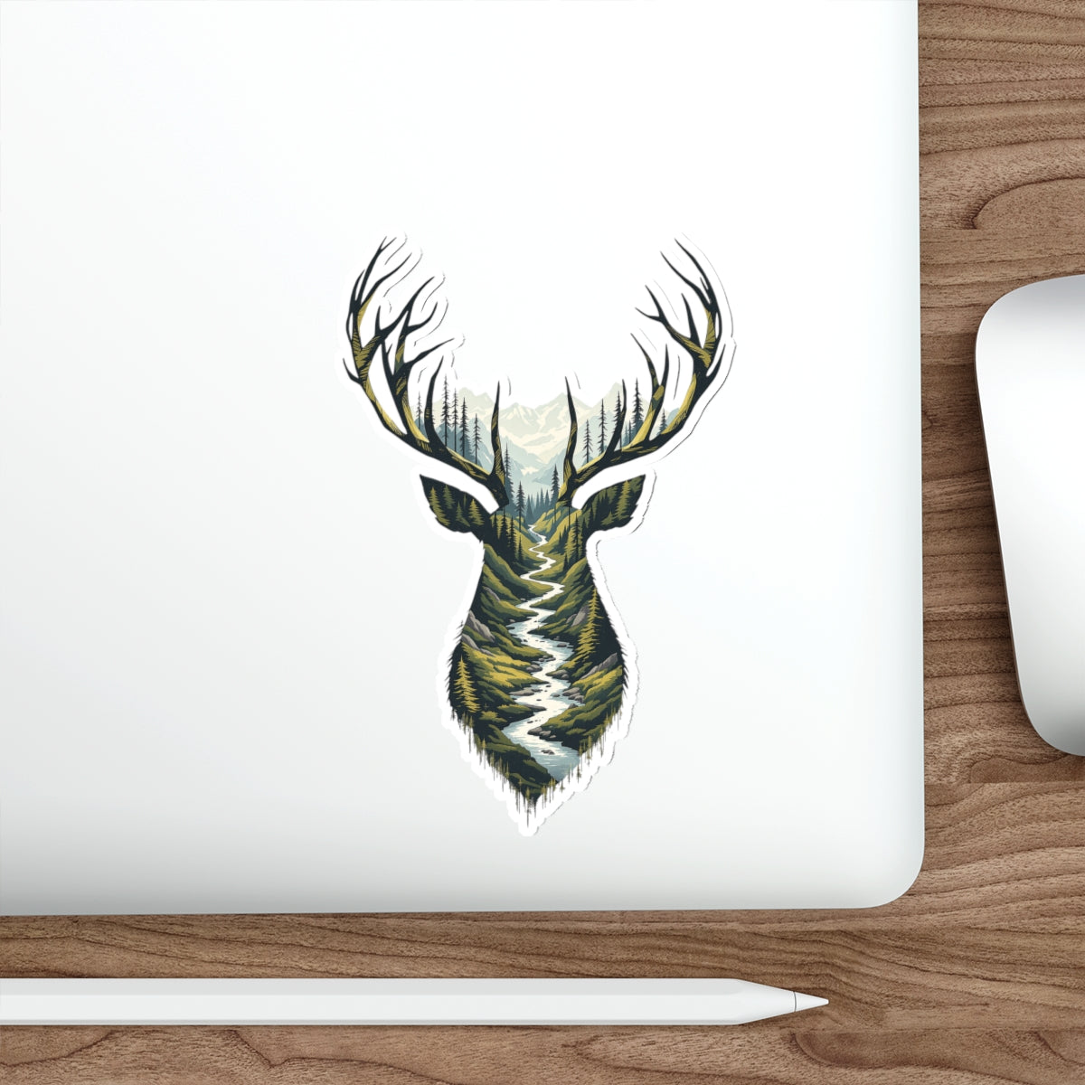 Forest Path Buck Die-Cut Sticker