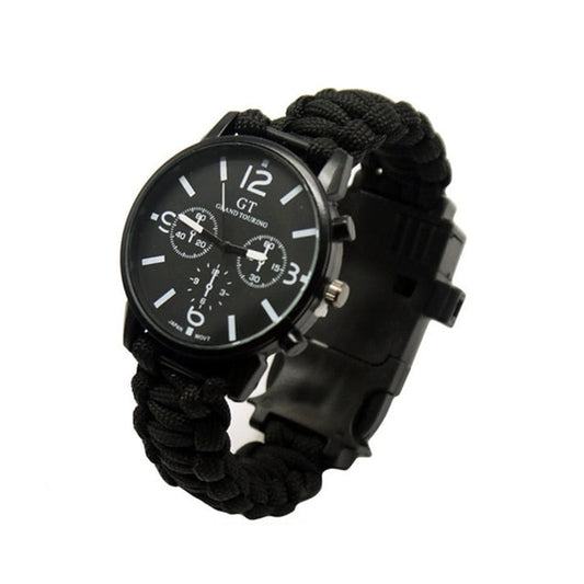 Outdoor Multi-Function Camping Survival Watch | Bracelet Tools with LED Light | Outdoor Camping Essentials