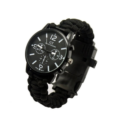 Outdoor Multi-Function Camping Survival Watch | Bracelet Tools with LED Light | Outdoor Camping Essentials