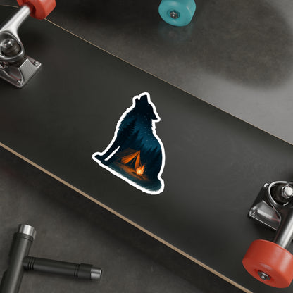 Moonlit Howl – Premium Die-Cut Sticker