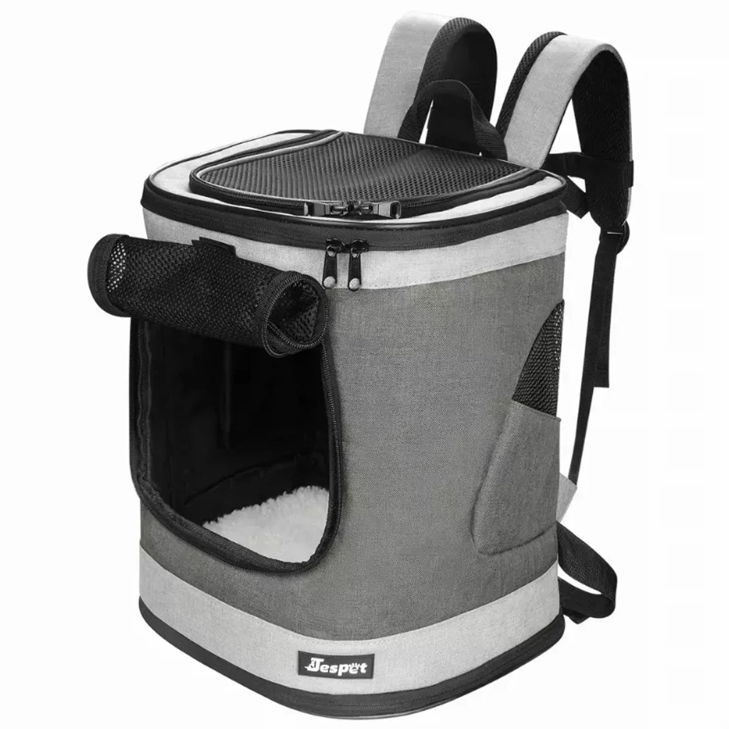 JESPET Pet Backpack Carrier for Small Dog, Puppy, Soft Carrier Backpack | Ideal for Traveling, Hiking, Walking and Outdoor Activities with Family