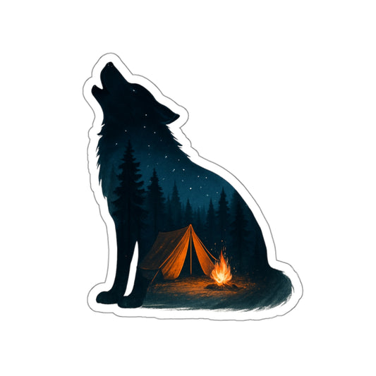 Moonlit Howl – Premium Die-Cut Sticker