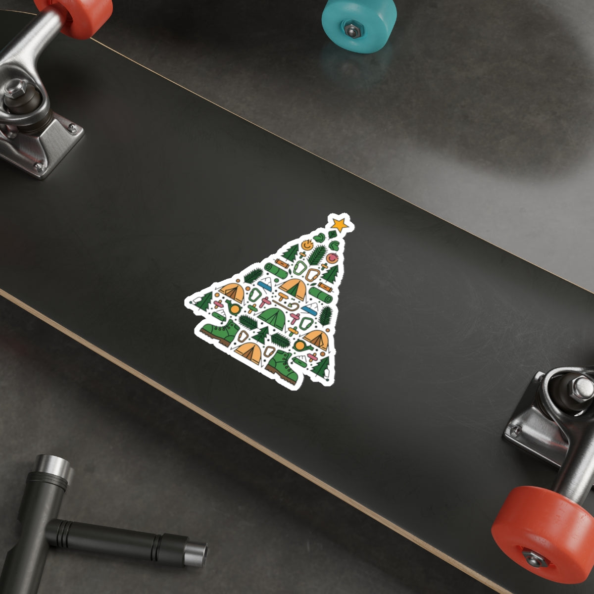 Camp Tree Die-Cut Sticker