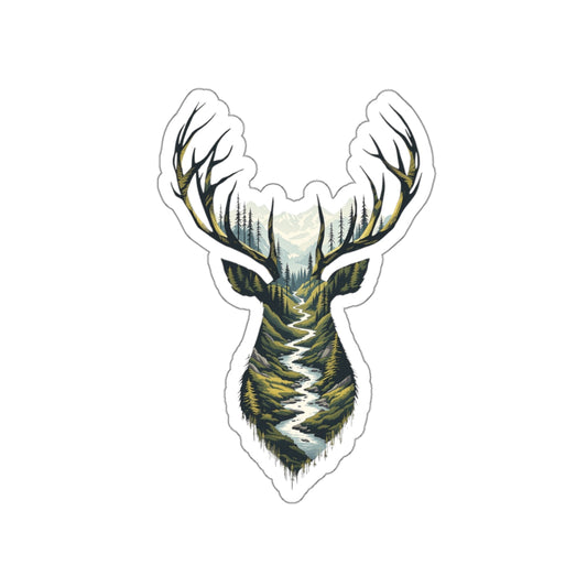 Forest Path Buck Die-Cut Sticker