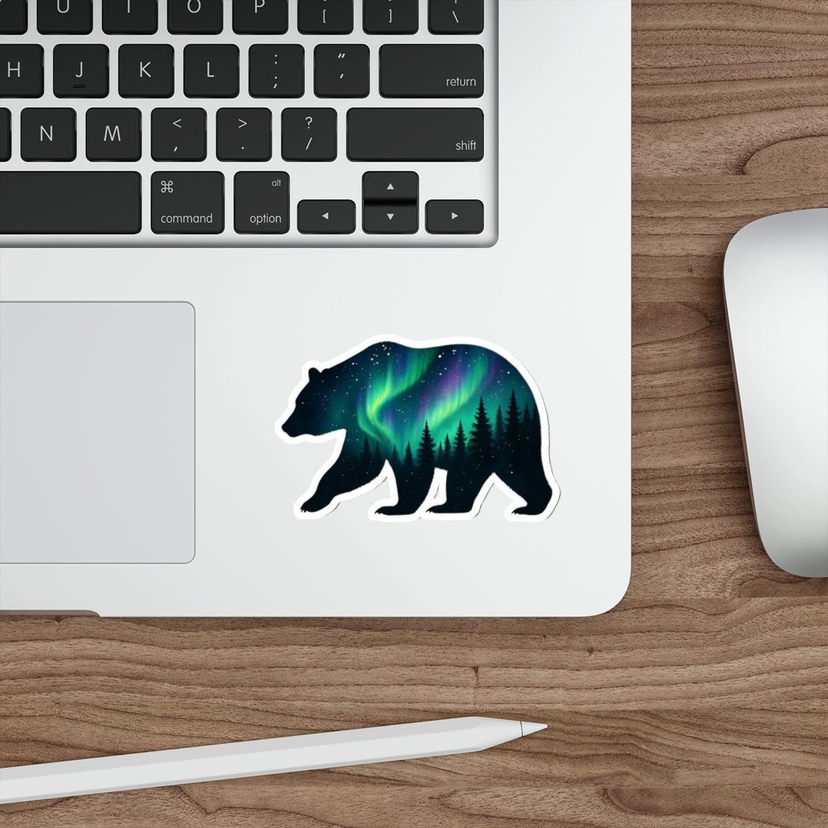 Aurora Bear Die-Cut Sticker