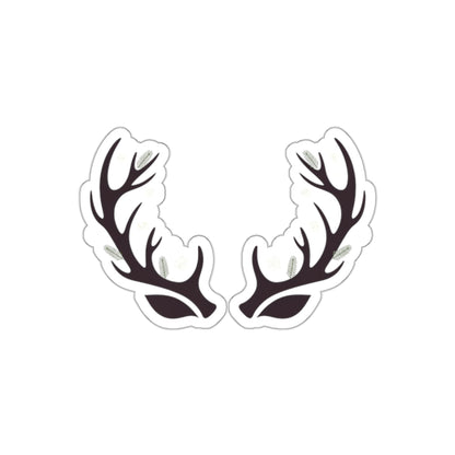 Winter Antler Ears Die-Cut Sticker