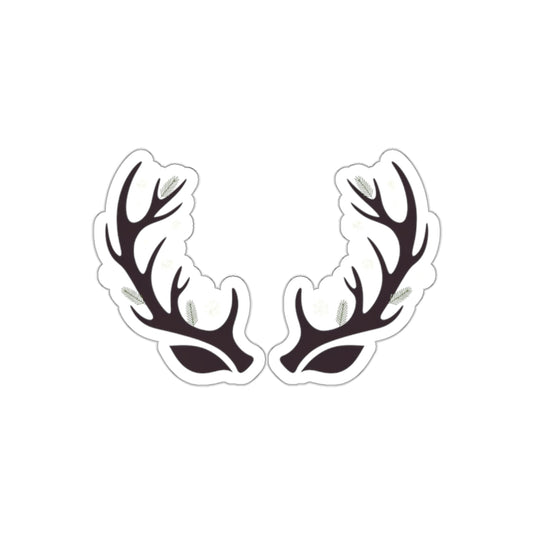 Winter Antler Ears Die-Cut Sticker