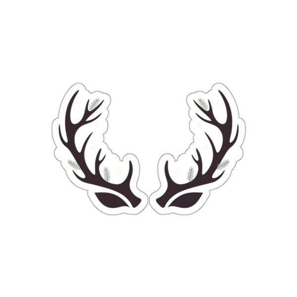 Winter Antler Ears Die-Cut Sticker