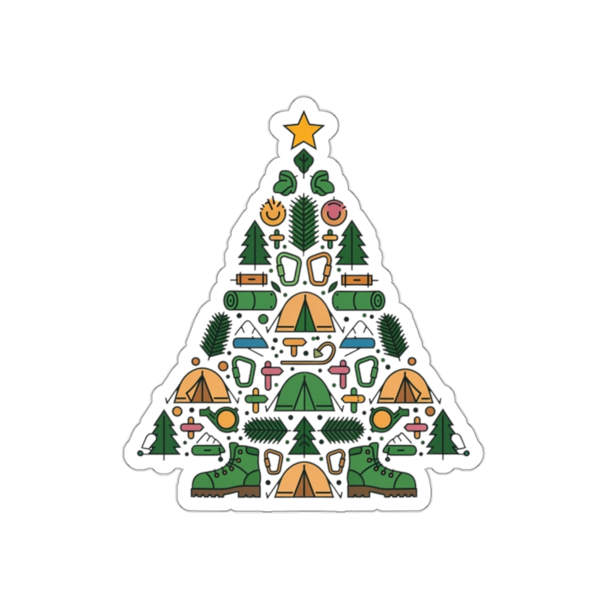 Camp Tree Die-Cut Sticker