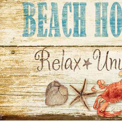 Beach House Rules White Framed Print Wall Art | Beach-Inspired Wall Decor