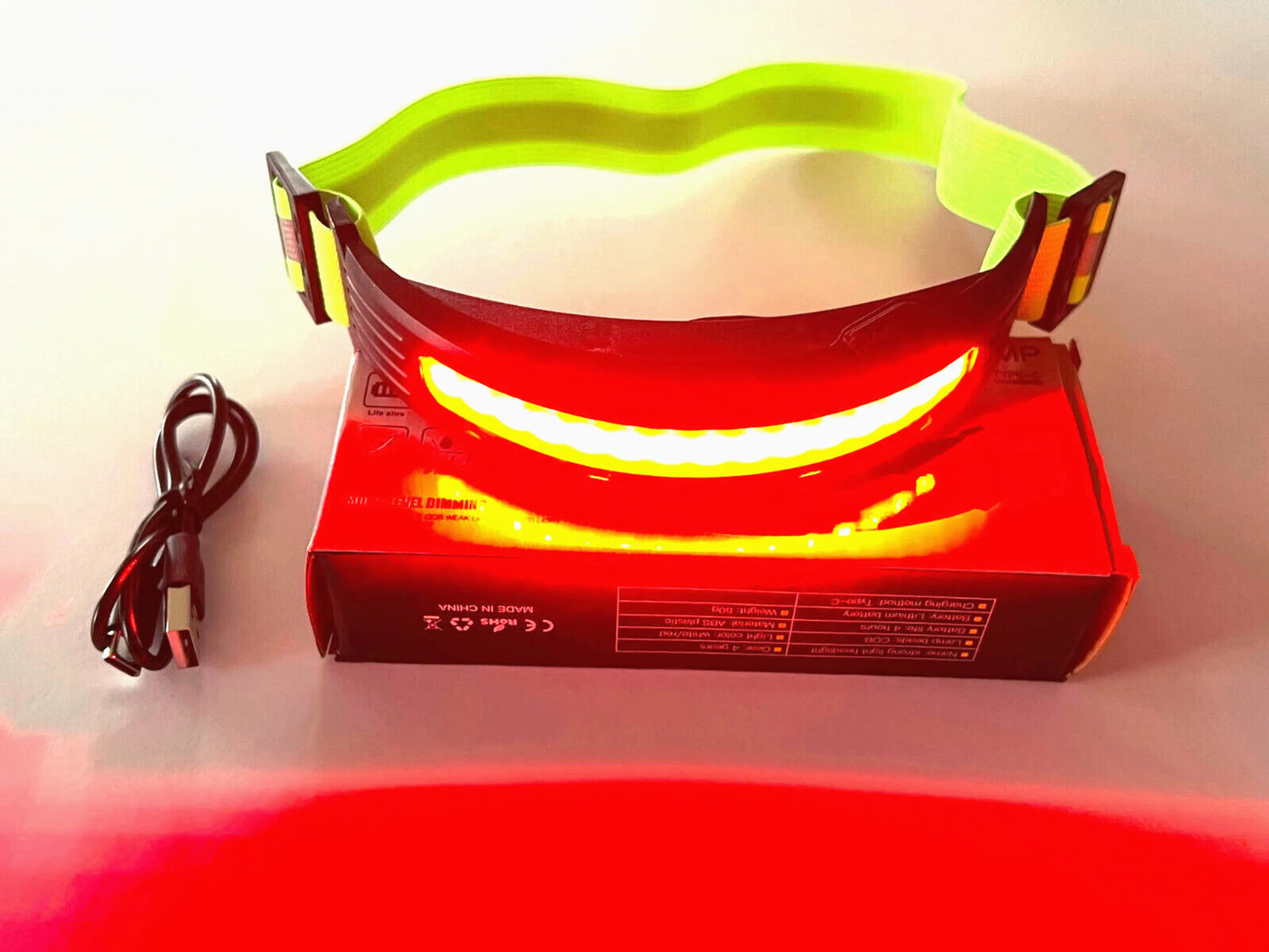 Super Bright Head Mounted Headlamp Type-C 4 Modes | Outdoor Camping Essentials