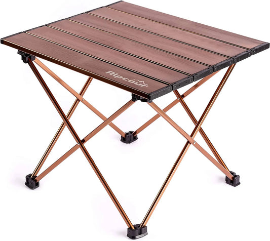 Alpcour Portable Collapsible Camping Table | Lightweight Foldable Table Perfect for Camping