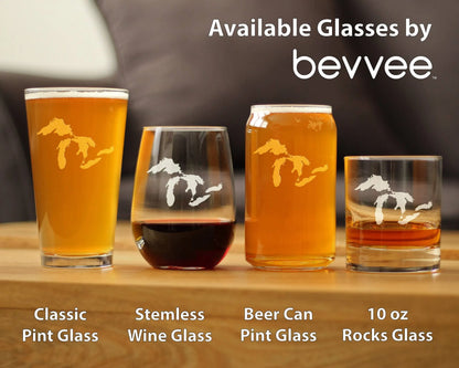 Great Lakes Pint Glass for Beer | Midwestern Gifts and Decor