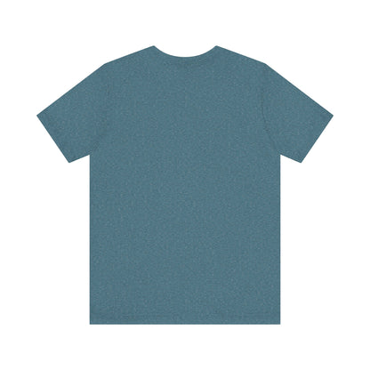 Alpine Reflection Tee | Minimal Mountain Scene with Forest and Lake - Bold Nature Graphic T-Shirt (BC3001)