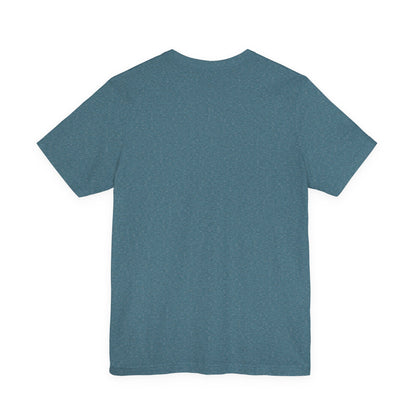 Alpine Reflection Tee | Minimal Mountain Scene with Forest and Lake - Bold Nature Graphic T-Shirt (BC3001)