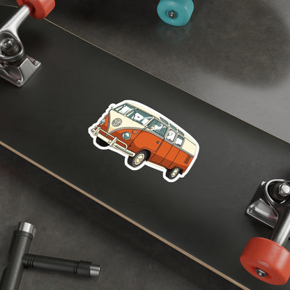 Retro Camper Van Die-Cut Sticker