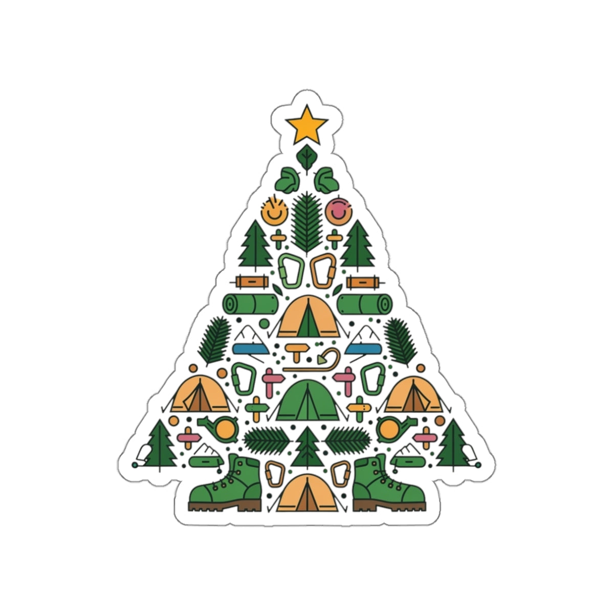 Camp Tree Die-Cut Sticker