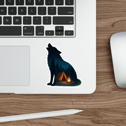 Moonlit Howl – Premium Die-Cut Sticker