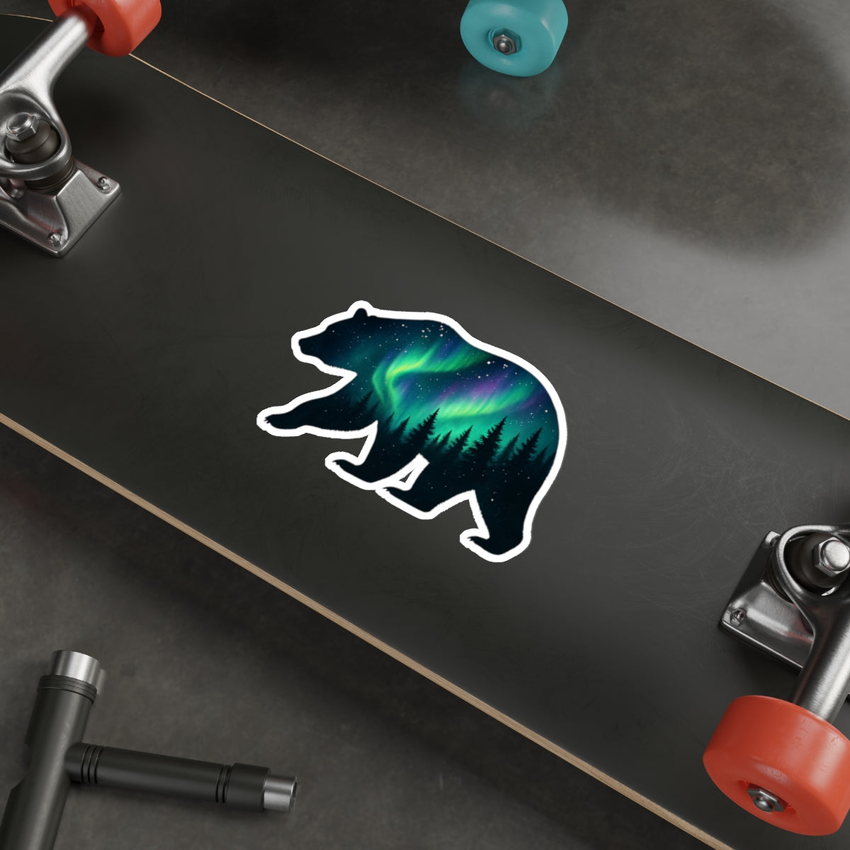 Aurora Bear Die-Cut Sticker