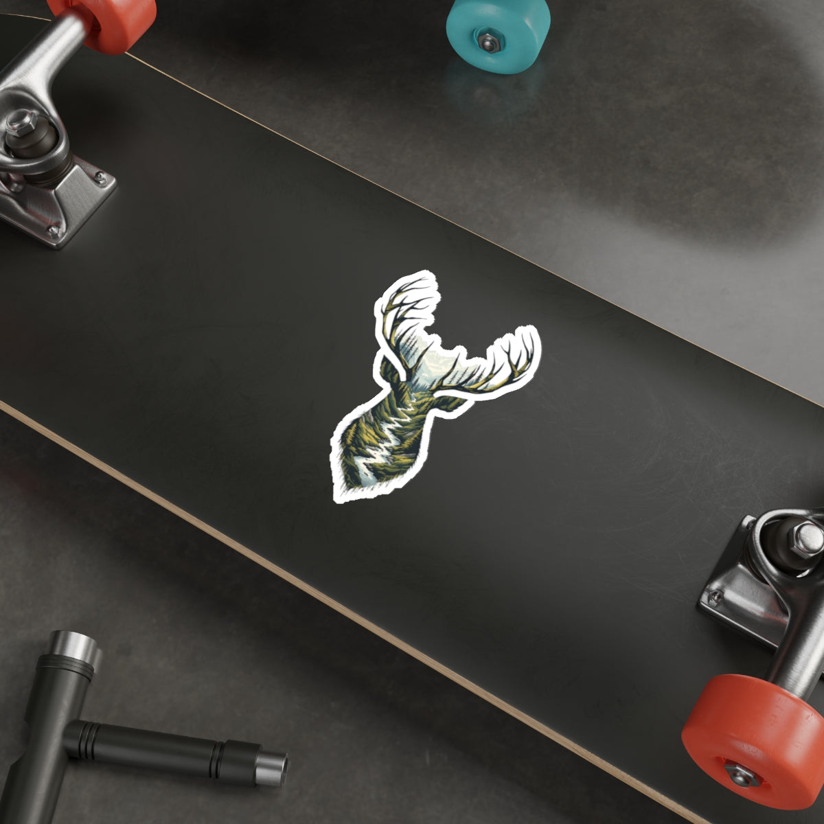 Forest Path Buck Die-Cut Sticker