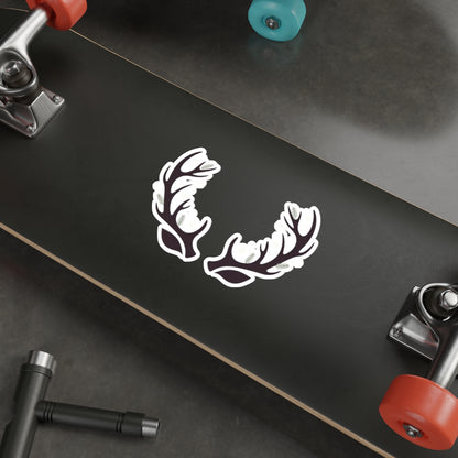 Winter Antler Ears Die-Cut Sticker