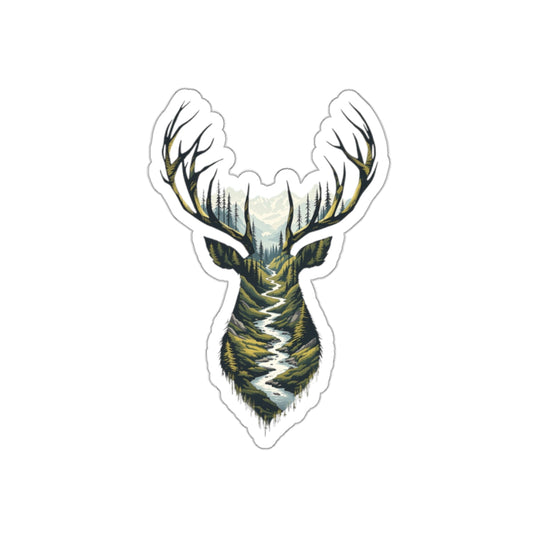 Forest Path Buck Die-Cut Sticker