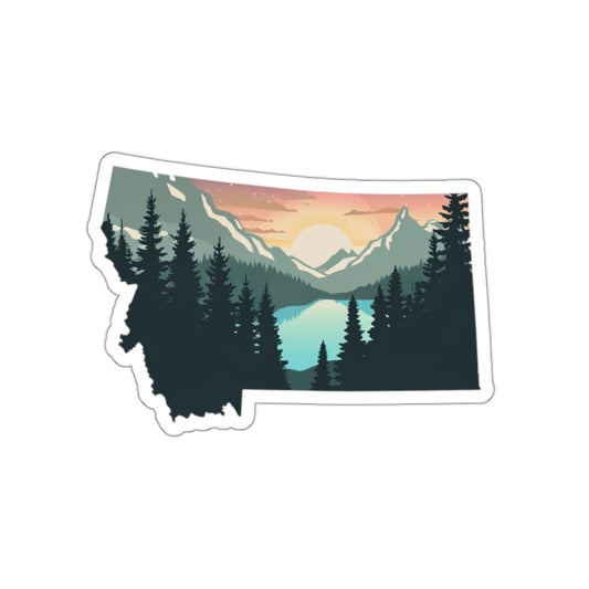 Montana Sunrise – Premium Die-Cut Sticker