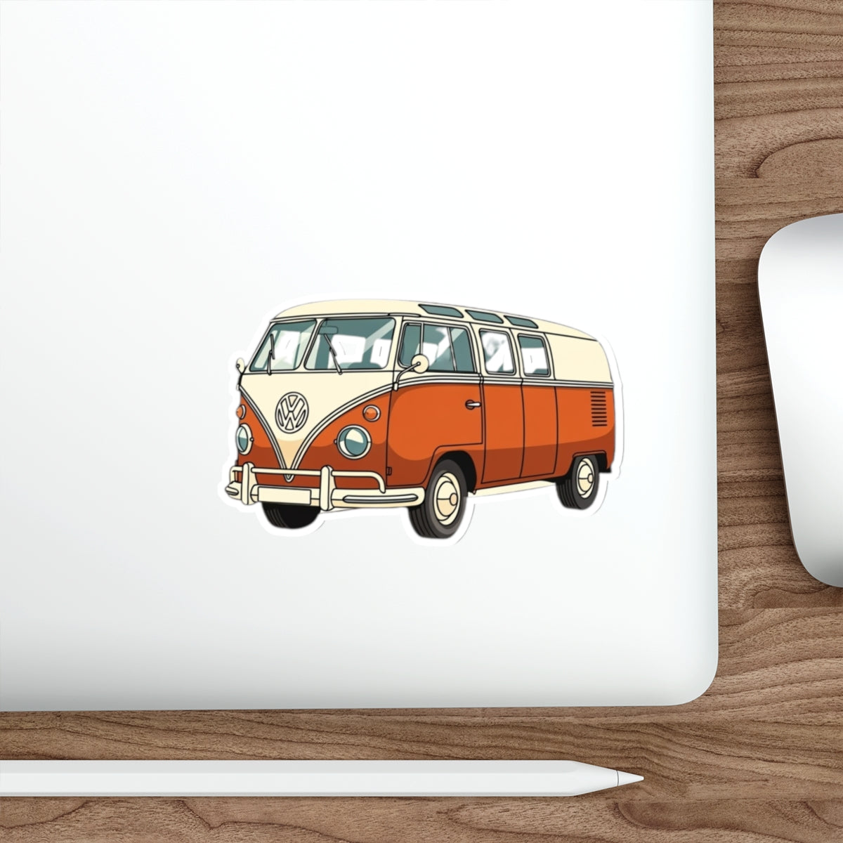 Retro Camper Van Die-Cut Sticker