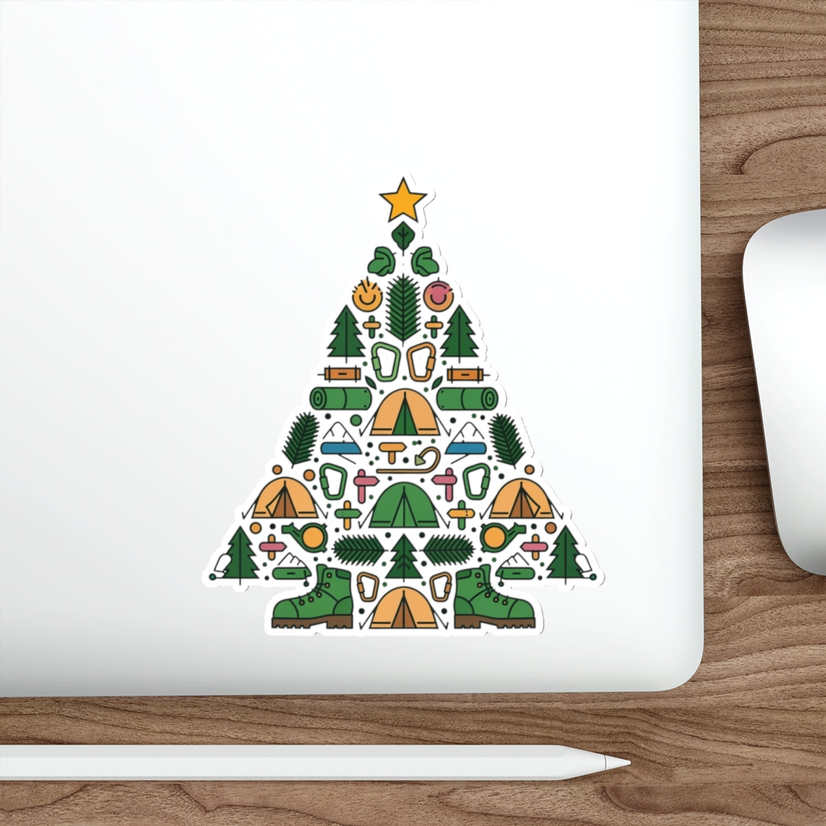 Camp Tree Die-Cut Sticker