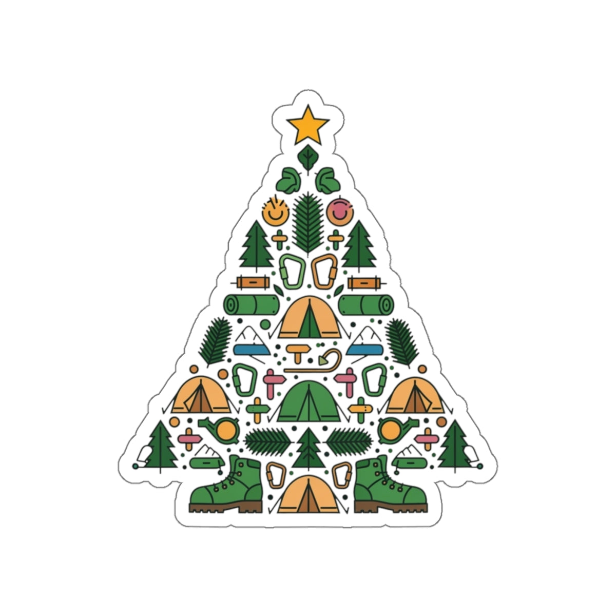 Camp Tree Die-Cut Sticker