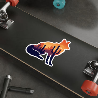 Desert Coyote Die-Cut Sticker