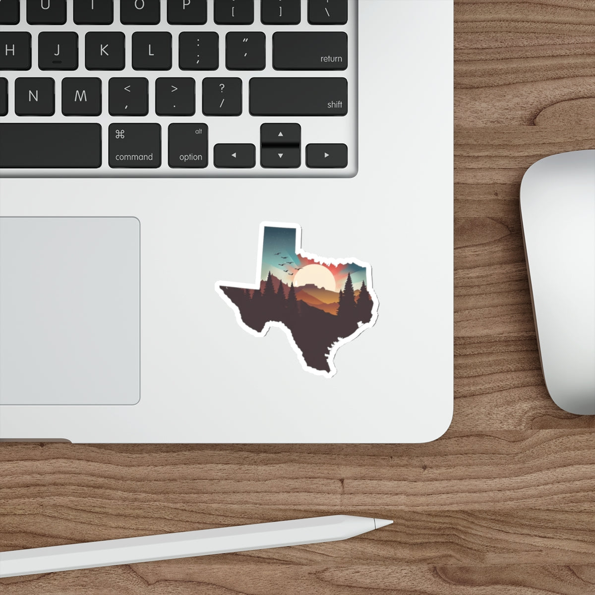 Texas Trail Sunset – Premium Die-Cut Sticker